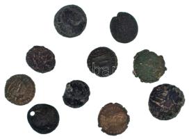 Római Birodalom vegyes ~III-IV. század 10db-os bronz érmetétel T:vegyes Roman Empire ~3rd-4th century 10pcs bronze coin lot C:mixed