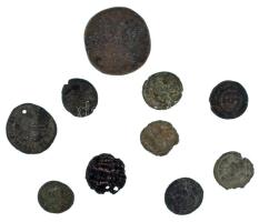 Római Birodalom vegyes ~III-IV. század 10db-os bronz érmetétel T:vegyes Roman Empire ~3rd-4th century 10pcs bronze coin lot C:mixed