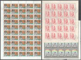 1959-1984 3 klf ív, ívdarab (25.000)