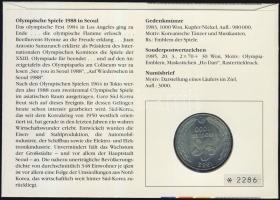 Dél-Korea 1982. 1000W "Szöuli olimpia" érmés borítékon elsőnapi bélyegzős bélyeggel, hátol...