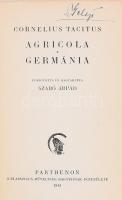 Cornelius Tacitus: Agricola. Germánia. Fordította és magyarázta: Szabó Árpád. Parthenon Kétnyelvű Kl...
