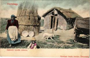 Hortobágy, számadó kondás otthona. Eperjesy István kiadása (fl)