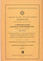 A Magyar Állami Földtani Intézet évkönyve: A Bükkhegység földtani képződményei. írta Balogh Kálmán: 11 db térkép melléklet mappában