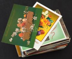 Kb. 220 db MODERN megíratlan üdvözlőlap, ünnepek, reklám, művészet / Cca. 220 modern unused greeting art postcards