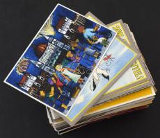 Kb. 220 db MODERN megíratlan üdvözlőlap, ünnepek, reklám, művészet / Cca. 220 modern unused greeting art postcards