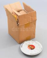 6 darab Kozel porcelán poháralátét, d: 12,5 cm