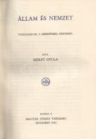 Szekfű Gyula: 
Állam és nemzet. Tanulmányok a nemzetiségi kérdésről.
Budapest, 1942. Magyar Szemle...