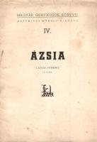 Ázsia. Lajos Ferenc 12 rajza. (Számozott, aláírt.) [Budapest, 1938]. Szépmíves Műhely (Kiss János ny.) [4] p. + 12 t. Egyetlen kiadás. Kolofon: "E könyvből 450 számozott példány készült. [Ez a] 322. [példány]. Lajos Ferenc (aláírás)." Lajos Ferenc (1912-1998) grafikusművész talányos, megrendítő erejű, expresszionista rajzai a mitologikus Ázsia világáról közvetítetek egyedi víziót. A 12 nyomatból álló gyűjtemény előtt a művész bevezetője. (Magyar grafikusok könyvei. IV. kötet.) Tökéletes állapotú lapok, feliratozott, enyhén sérült, enyhén foltos kiadói mappában. Jó példány.