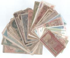 Vegyes 20db-os külföldi bankjegy tétel, közte Ciprus 1972. 1P, stb. T:VG, közte pár F és 5db AU Mixed 20pcs foreign banknotes lot, including Cyprus 1972. 1 Pound, etc. C:VG, including some F and 5pcs AU