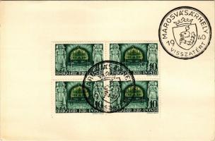 Marosvásárhely, Targu Mures; + "1940 Marosvásárhely visszatért" So. Stpl. (non PC) (EK)