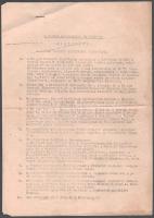 1956 A Szabad Haza rendkívüli kiadása - A Magyar Nemzeti Bizottmány határozata, kiáltvány, tűzve, sérüléssel, 2 p. + 5 db vegyes forradalmi, politikai röplap, változó állapotban