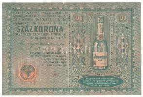 Arad 1913. május 1. "Andrényi Kálmán Utódai" pezsgőreklám nyereményjáték felhívással 100K-ról T:F, pici kiszakadások