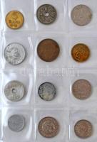 Románia 97db-os érme tétel, nyolc lapos, 96 férőhelyes zsebberakóban T:vegyes
