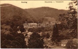 Nadrág, Nadrag, Steinacker; látkép, vasgyár. Rusz Árpád kiadása / general view, iron factory (lyukak / pinholes)