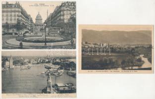 8 db RÉGI külföldi város képeslap / 8 pre-1945 foreign town postcards