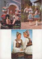 30 db MODERN magyar népviselet képeslap / 30 modern Hungarian folk costume postcards