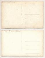 Bükk - 2 db RÉGI fotós képeslap: kirándulás, szikla