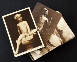 Kb. 90 db RÉGI francia művészeti alkotások képeslap / Cca. 90 pre-1945 French art postcards: sculptures, paintings