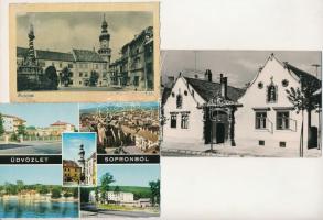 Sopron - 16 db MODERN város képeslap, közte néhány RÉGI