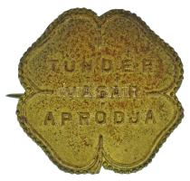 1925-1936. "Tündérvásár apródja" bronz jelvény, hátoldalon "Jelvénygyár Bpest Holló u. 14." gyártói jelzéssel (22x22mm) T:AU patina