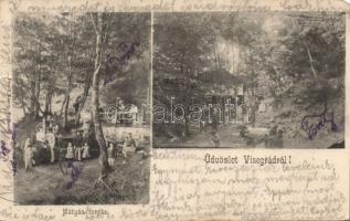 Visegrád Mátyás forrás Divald (fa)