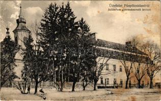 1935 Püspöknádasd (Mecseknádasd), Juliáneum gyermeknevelő intézet. Szilágyi Arthur műterméből (felületi sérülés / surface damage)