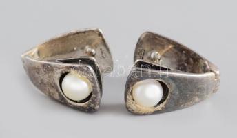 Ezüst (Ag) fülbevaló pár, jelzett, bruttó 4,3g