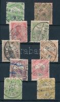 1913 10 db Turul bélyeg szép / olvasható bélyegzésekkel