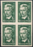 1950 Petőfi Sándor (III.) 1Ft vágott négyestömb