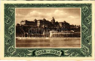 Budapest I. Királyi palota. R.J.E. 1038/18. Szent István jubileumi emlékév 1038-1938