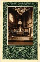 Budapest I. Szent István kápolnája a királyi várban, ahol a Szent Jobb ereklyét őrzik. R.J.E. 1038/7. Szent István jubileumi emlékév 1038-1938 (EK)