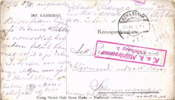 1916 Rava-Ruska, Rawa Ruska; Koszary piechoty / Austro-Hungarian K.u.K. military infantry barracks. ...