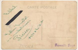 1930 Pécska, Magyarpécska, Ó-Pécska, Petschka, Pecica; gyári munkások. Panaite Popa / factory worker...
