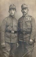 Military WWI soldiers father and son photo (EB)