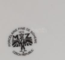 MZ virágmintás húsvéti tál, jelzett, hibátlan, d: 24 cm