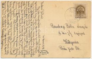 1941 Kraszna, Szászkraszna, Crasna; Kir. Járásbíróság, Községháza. Nagy Ferenc kiadása / district co...