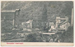 1917 Govasdia, Govajdia; vasolvasztó, iparvasút. Prosek felvétele / Bania de Coase / iron factory, ironworks, industrial railway (Rb)