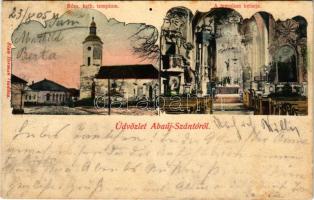 1905 Abaújszántó, Abaúj-Szántó; Római katolikus templom, belső. Blau Herman kiadása (fl)