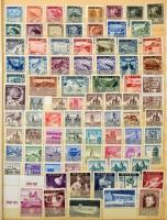 Ausztria gyűjtemény 1960-1992 kevés régebbivel, sok másodpéldánnyal és kevés bélyegzett bélyeggel, 16 lapos A4-es berakóban