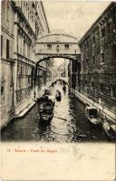 1907 Venezia, Venice; Ponte dei Sospiri. G. Zanetti / Bridge of Sighs + "VENEZIA FERROVIA" (EK)