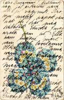 1902 Flowers forming a clover. litho (kopott sarkak / worn corners)