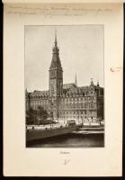 1908 Hamburg, Mit Genehmigung Eines Hohen Senats, Album / album with images, 7 glued postcards, many...