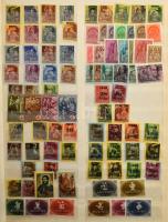 1945-1996 Gyűjtemény blokkok nélkül, néhány korábbival és a 60 előtti időszak néhány jobb kiadásával, 38 Abria berakólapon, műanyag borítóval