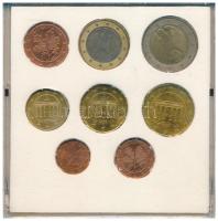 Németország 2002A 1c-2E (8xklf) forgalmi összeállítás CD-tokban T:AU,XF patina
Germany 2002A 1 Cent...