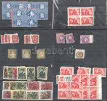 1945-1946 43 db sor részben összefüggésekben, 6 stecklapon (15.200)
