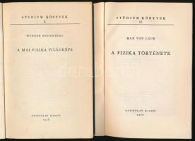 2 db könyv - Heisenberg, Werner: A mai fizika világképe. 1958, Gondolat. + Laune, Max von: A fizika ...
