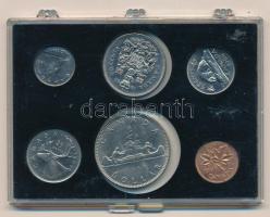 Kanada 1968-1969. 1c-1$ (6xklf) forgalmi összeállítás műanyag tokban T:AU,XF patina
Canada 1968-196...