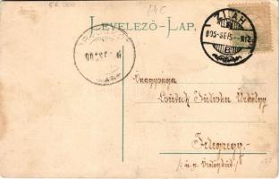 1905 Zilah, Zalau; Rákóczi utca, templom. Seres Samu kiadása / street view, church (r)