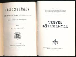 2 db könyv - Kovács Teréz: Házi cukrászda. Bp., Méhner. Hasonmás kiadás! + Vegyes sütemények. Bp., 1...