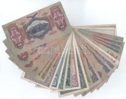 Vegyes 25db-os pengő és adópengő bankjegy tétel T:F,VG